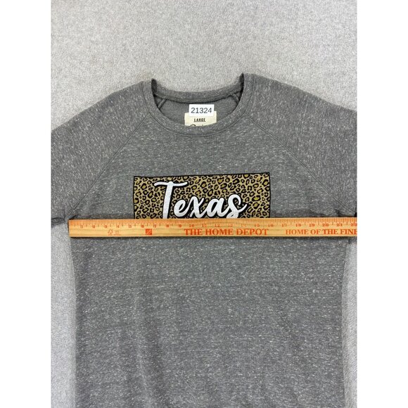 Texas Longhorns Pressbox Campus Crew Sweatshirt (Women's Large)‎ Gray - Picture 8 of 12